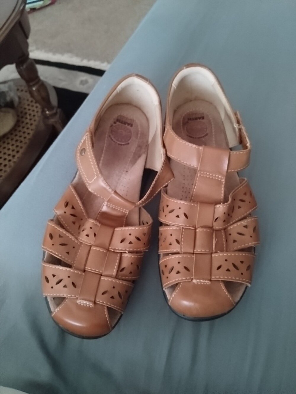 Earth Spirit Women Tan Leather Fisherman Sandals
